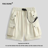 运动潮流宽松多口袋休闲五分裤 FOG 子 机能工装 短裤 DUNK夏季 美式