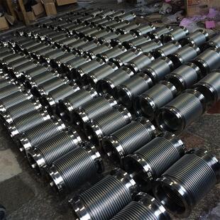 CF高真空柔性波纹管不锈钢固定法兰连接金属软管波纹管法兰可定制