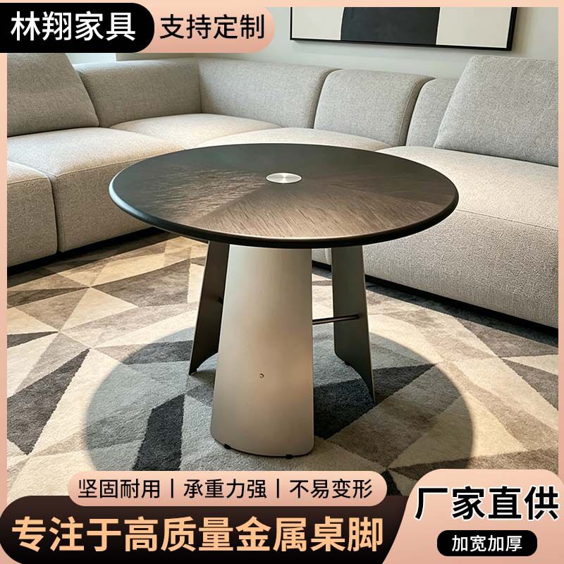 圆桌不锈钢桌腿家用大理石餐桌脚轻奢岩板桌子底座餐台支撑架支架