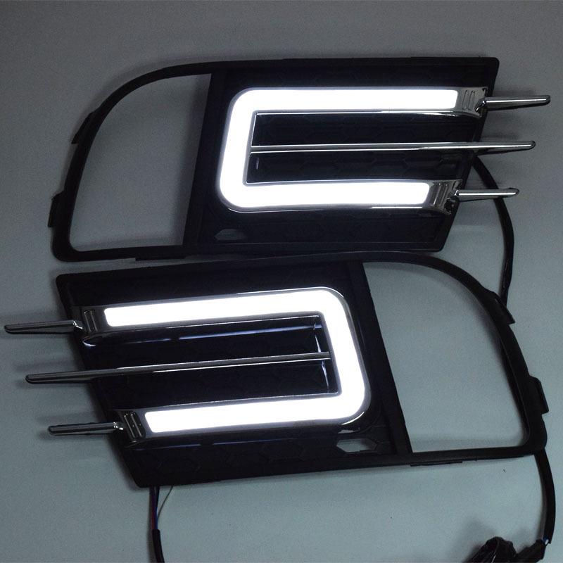 适用于13/16款大众途观日行灯新途观专用LED日间行车灯改装前雾灯