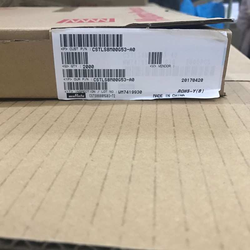 陶瓷晶振CSTLS8M00G53-A0 直插3脚一系列产品配套电子元件 现货ZY