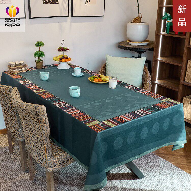 爱奇葩iqipa民俗踏云民族风桌布防水防油桌面保护垫布艺餐桌垫