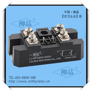 柳晶原装单相半控桥模块MFQ60A1600V 软启动电容充电选用