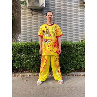 艺博舞龙服装打鼓服表演舞龙灯舞狮子道具秧歌服装演出服订制写字