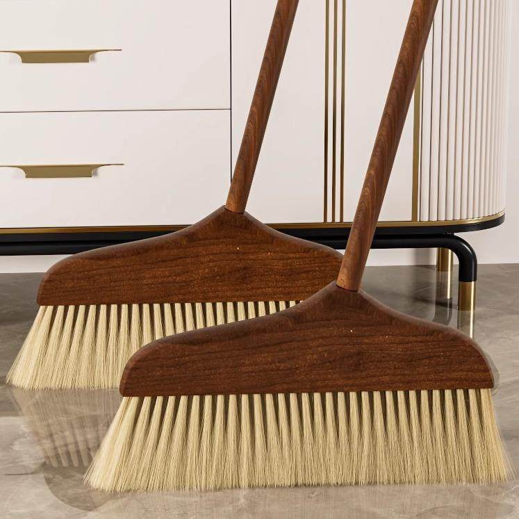 扫把簸箕组合家用加长实木软毛防静电笤帚加厚不锈钢簸箕清洁涛森