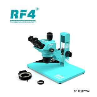 RF4 RF-6565PRO2 三目显微镜大底座侧摇高清连续变倍变焦6.5-65倍