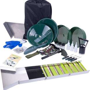 新款淘金工具 淘金溜槽无动力选金溜槽溜金槽橡胶淘金槽便携