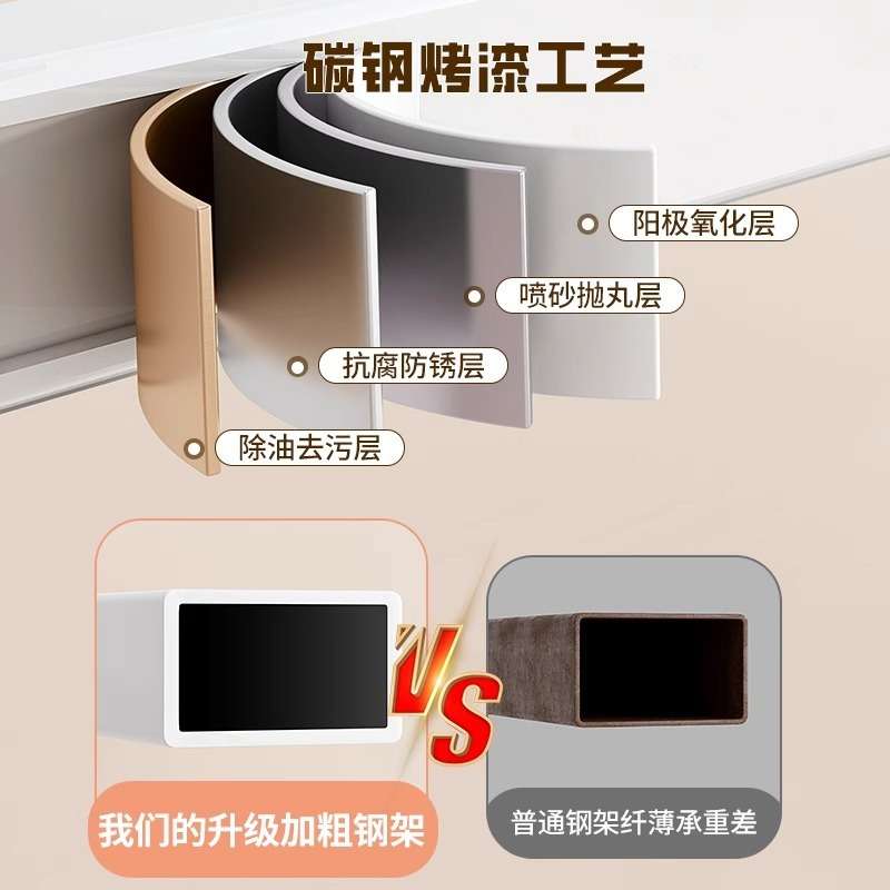 B1A卫生间置物架浴室多层落地厕所梯形储物架子家用卧室整理收纳