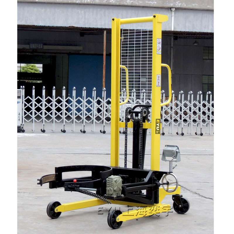 DSW515CC手动倾倒油桶翻滚搬运车计量式倒料车电子秤倒桶车称重