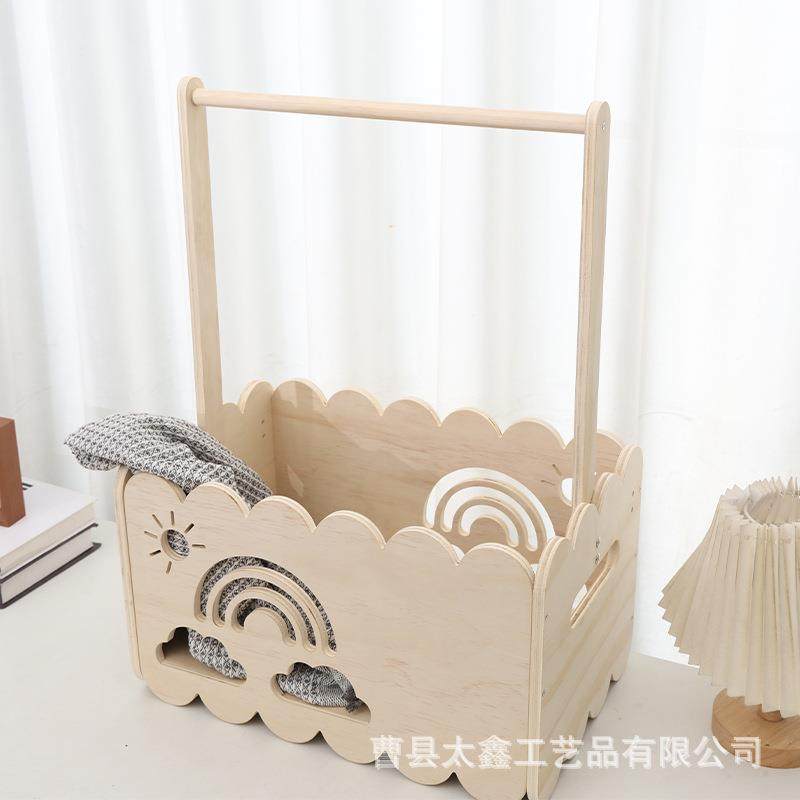 木质手提式收纳箱淋浴婴儿用品收纳箱衣物玩具收纳篮新生儿木箱,农机/农具/农膜,其它农用工具,淘宝优惠券,粉丝福利购,淘宝优惠卷