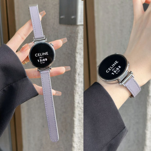 Watch5手表GT表带1女生3新款 GT荔枝纹2透气iQOO OPPO mini真皮磁吸扣表带4Pro手表watch watch3 适用VIVO