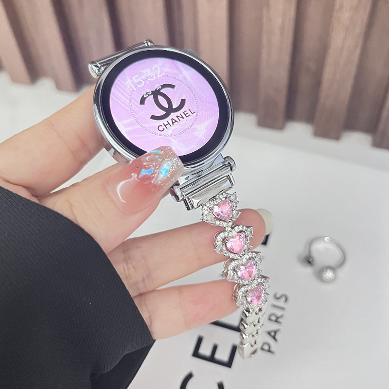 适用小米手环9手表守护之心皓石表带手环8/7/6/5轻奢高级感小米color 2创意watch S1 /S3/S2红米4/3女款