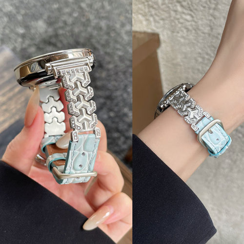 适用VIVOOPPO镶钻真皮表带