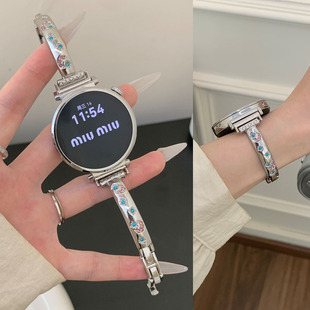 GT透气1细款 适用OPPO watch3手表watch watch5镶钻星星手镯vivo 高级感iQOO表带 X2mini手表4pro表带女生3新款