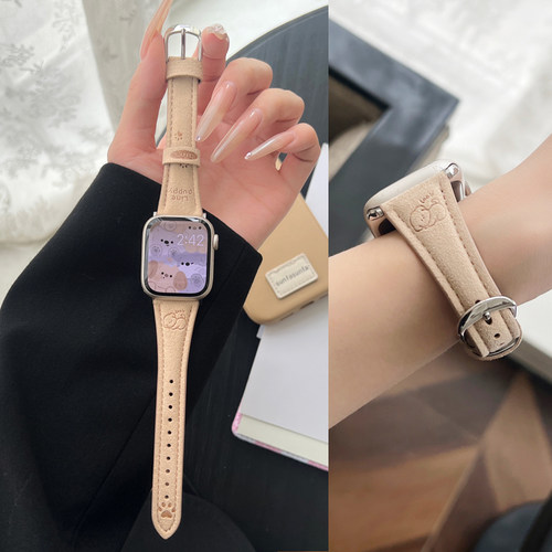 佐仕盾iwatch翻毛皮表带