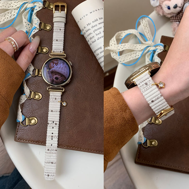 适用OPPOVIVO灯芯绒表带