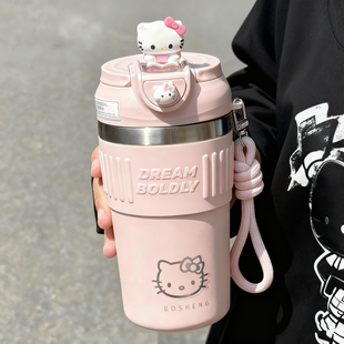 hellokitty可爱咖啡杯2025新款女生保温水杯子学生上学专用高颜值