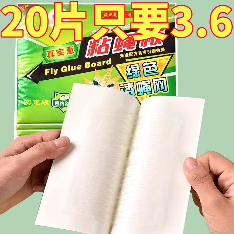 大号苍蝇贴强力粘蝇纸灭蝇神器