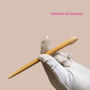 精品纯手工精磨天然老竹枝小烟嘴竹制烟具咬嘴竹制烟具长烟杆