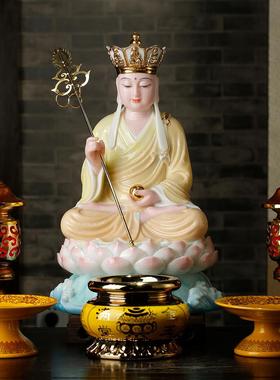 慈源阁白色大理石彩绘千里藏佛家佛像千里藏佛家佛像装饰品