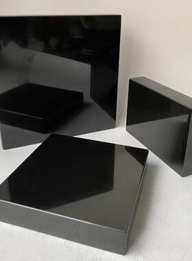 纯天然黑色大理石花岗岩底座CD音响垫板 功放胆机器材减震板 炮垫