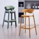 北欧简约吧台椅创意塑料酒吧椅可叠放高脚椅定制家用高脚凳设计师
