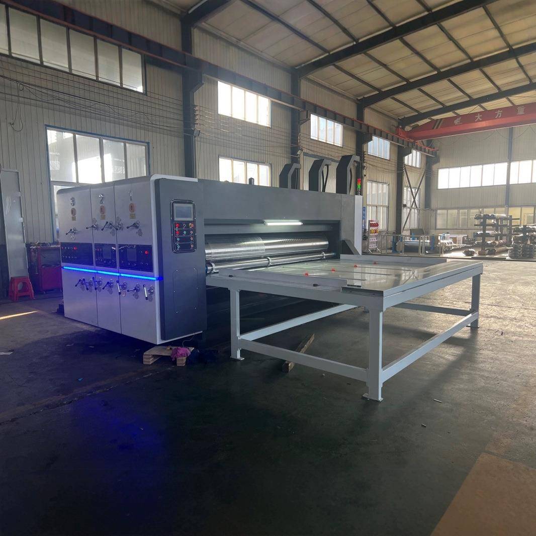 半自动双色印刷模切机纸箱厂生产设备瓦楞纸箱水墨印刷机