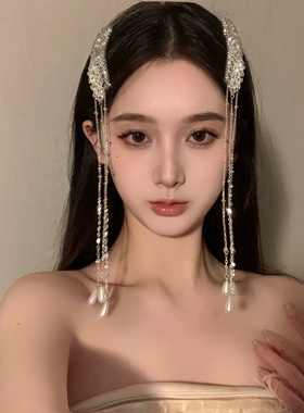 新款流苏中式高级发夹