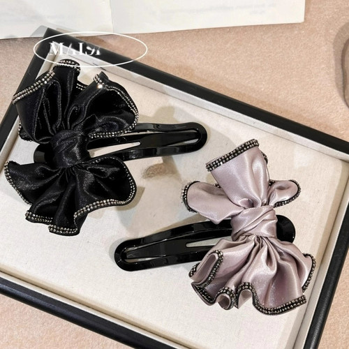 韩国新款高级感褶皱发夹