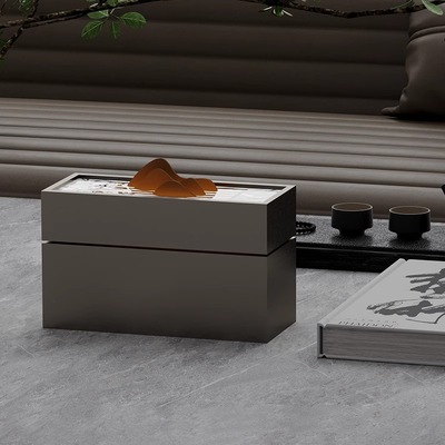 EIYANME轻奢桌面流水摆件循环水现代客厅招财水系景观办公室水景