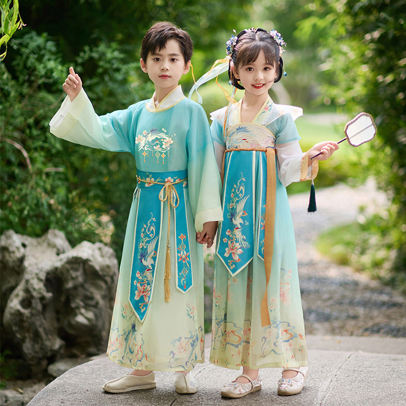 汉服男童演出服女童唐装中秋节2024新款表演服古风儿童国学服装,童装/婴儿装/亲子装,唐装,淘宝优惠券,粉丝福利购,淘宝优惠卷