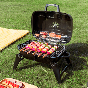 防风手提式 家用商用烧烤架炉.具炉子折叠 烧烤炉户外烧烤炉便携式