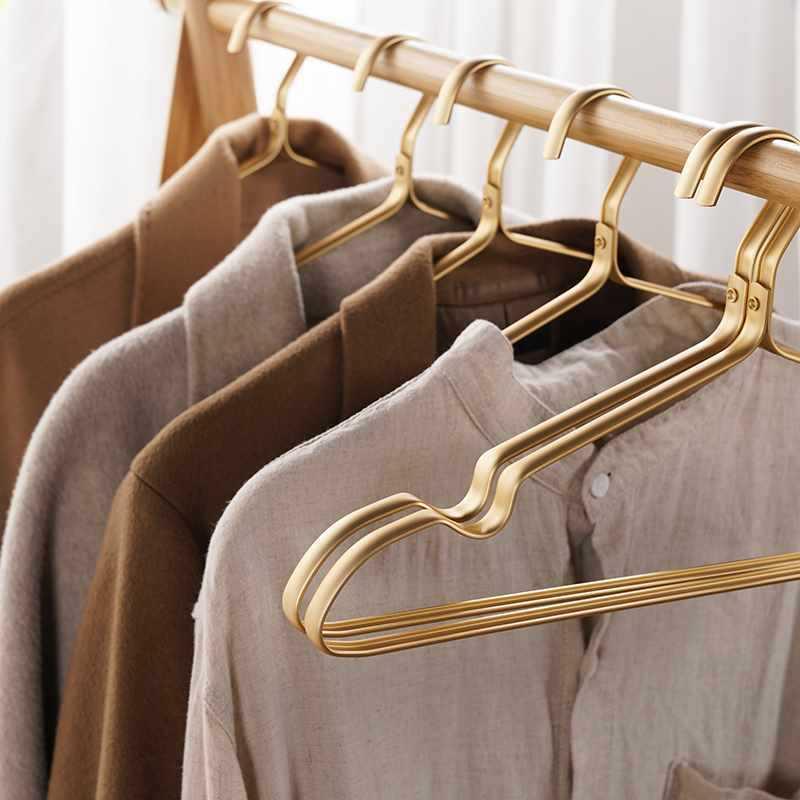 撑子收纳不锈钢衣服挂衣无痕防滑家用晾晒太空衣撑铝合金衣架挂架