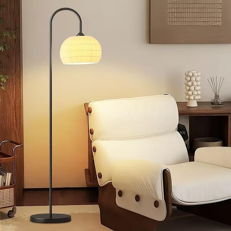 立式落LED地灯客厅沙发边角落卧室床头布艺装饰高级感暖光氛围灯