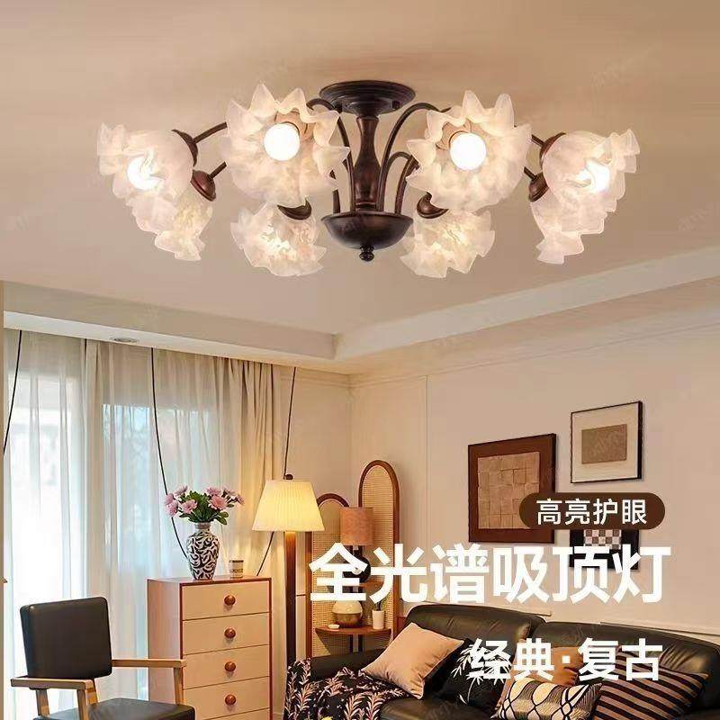 美式法式复古客厅吊灯田园网红铃兰花朵简约创意灯具中古餐厅卧室,玩具/童车/益智/积木/模型,毛绒/玩偶/公仔/布艺类玩具,淘宝优惠券,粉丝福利购,淘宝优惠卷
