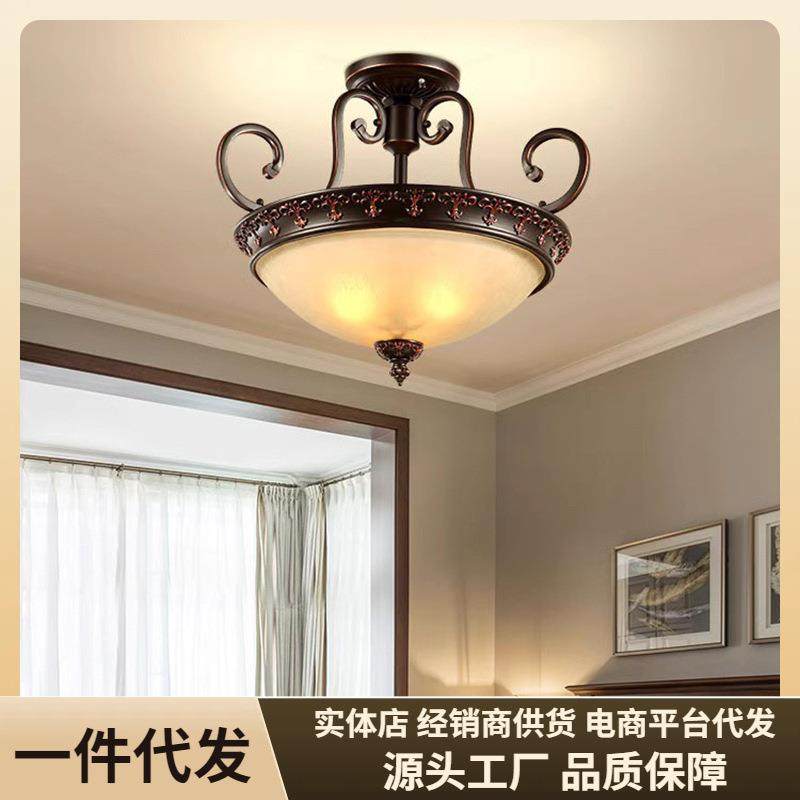 简约美式餐厅灯乡村铁艺卧室灯欧式复古书房半吊创意LED吸顶灯具,农机/农具/农膜,播种栽苗器/地膜机,淘宝优惠券,粉丝福利购,淘宝优惠卷