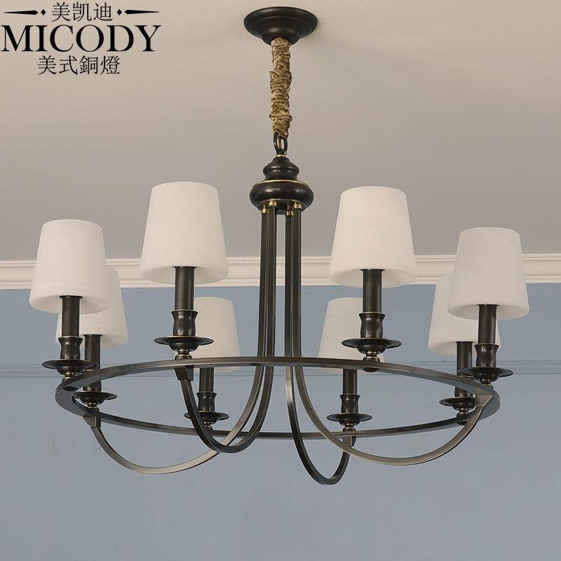 美式大气古铜色全铜客厅吊灯北欧现代简约亚麻灯罩餐厅卧室灯具,农机/农具/农膜,播种栽苗器/地膜机,淘宝优惠券,粉丝福利购,淘宝优惠卷