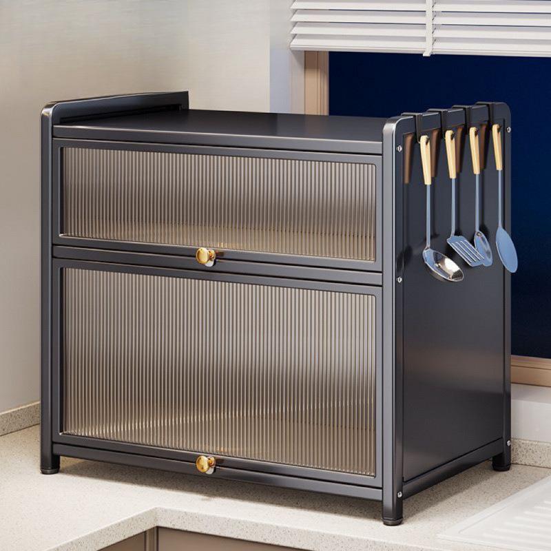 R7B厨房调料品置物架多功能台面带盖防尘防锈调料收纳柜子置物柜