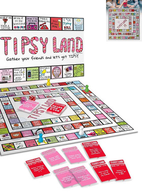 Party Funny Drinking Board Game Tipsyland for Adults Friends