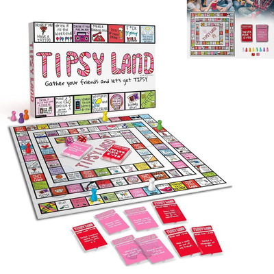 Party Funny Drinking Board Game Tipsyland for Adults Friends