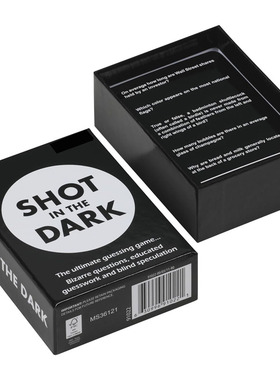 Shot in the Dark The Ultimate Unorthodox Quiz Game cards toy