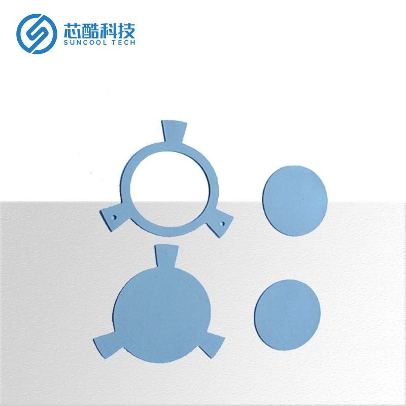 MOS管导热矽胶布 玻纤抗撕拉散热片导热阻燃绝缘垫片深圳矽胶厂家