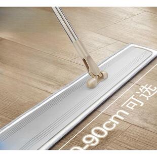 免手洗新款宽大号铝板平板拖把家用一拖净懒人旋转大拖布尘推琪炎