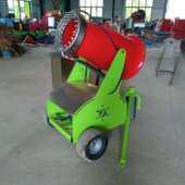 220伏小款 轮式 手推移动造雪机炮式 雪景树挂小型造雪机厂家