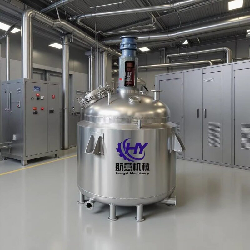 源头工厂500l1000l2000l3000l5000l不锈钢反应釜耐高温加热反应釜