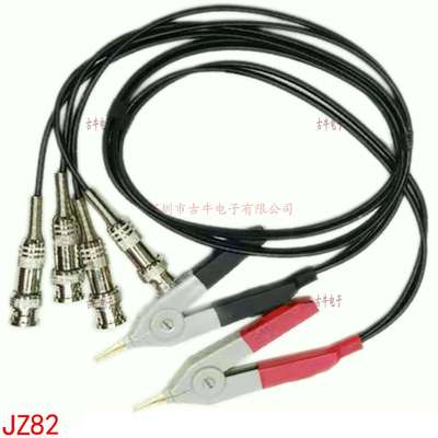 JZ82 LCR电桥数字测试线 开尔文测试夹线 贴片测试夹LCR测试夹