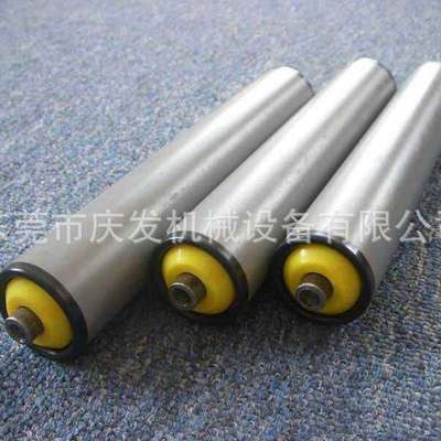 主从动滚筒输送带头尾辊流水线辊轴镀锌镀铬无动力辊筒不锈钢滚轴