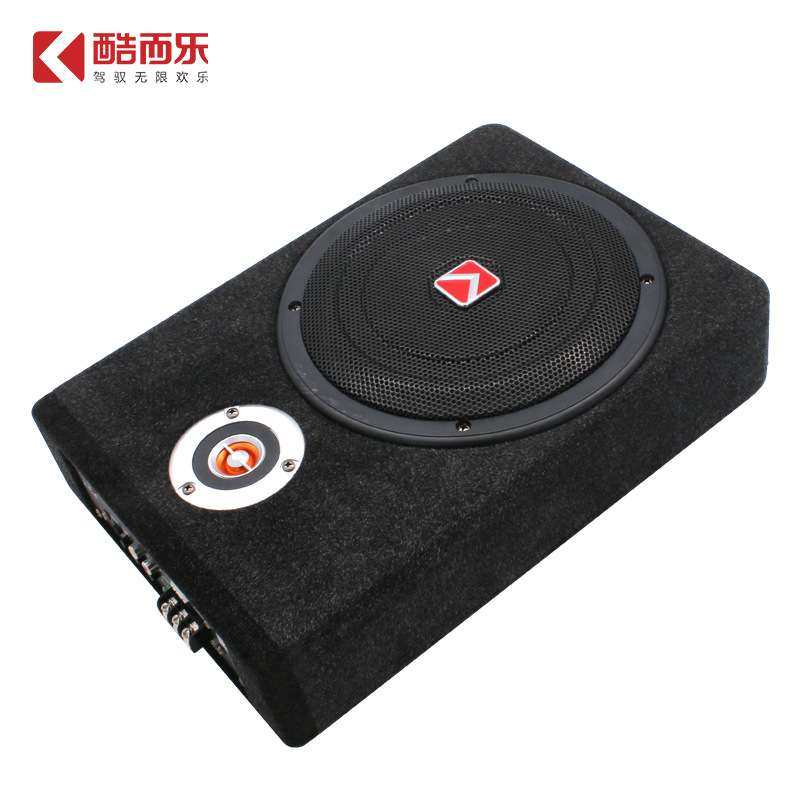厂家 座椅下大功率车载音响12V有源音箱改装8寸汽车超薄低音炮