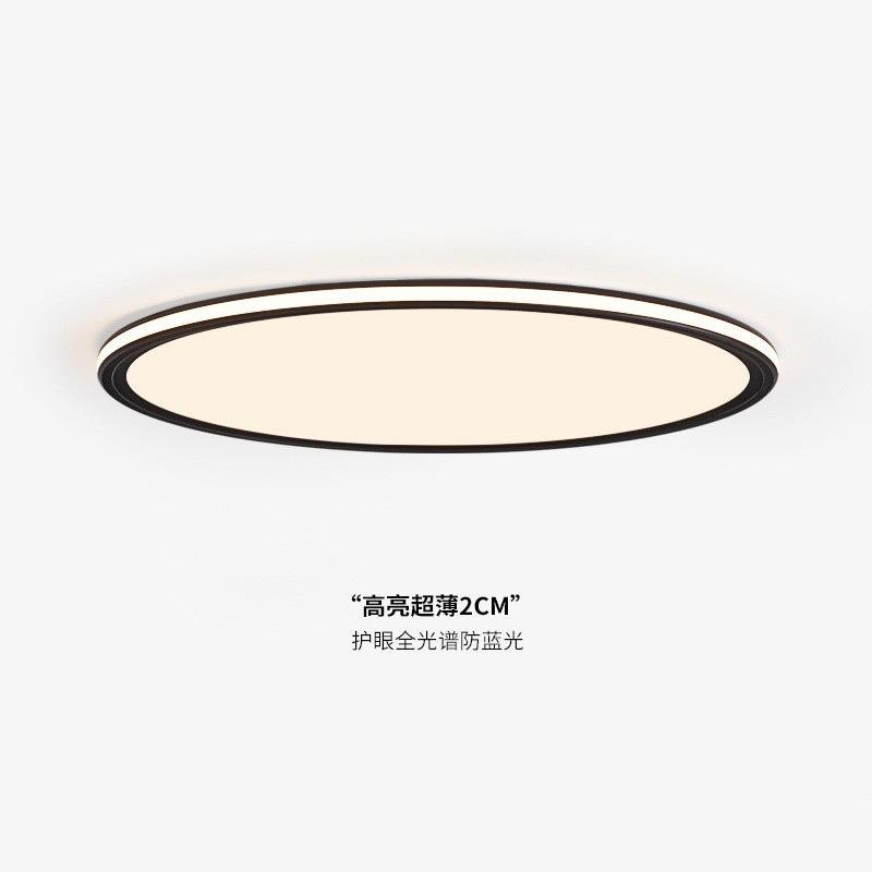 意式极简卧室吸顶灯设计师现代风房间灯全光谱护眼圆形主卧灯