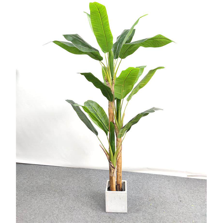 Production and installation of artificial banana trees, simulated banana trees, potted banana fruit clusters, and simulated plant POTS thumbnail 7